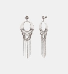 Boucles d'oreilles dormeuses pendantes   - Noor Satellite