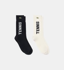 Lot de 2 paires de chaussettes côtelées Lacoste