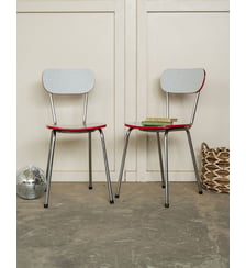 Paire de chaises en formica Alma N°1988- Produit chiné Debongout