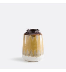 Vase jaune en céramique, hauteur 21 cm La Redoute Interieurs