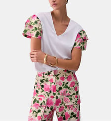 T-shirt avec volants Liu Jo