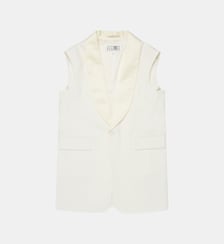 Veste sans manches avec logo MM6 Maison Margiela