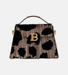 Sac B-Buzz Dynasty en velours brodé Balmain