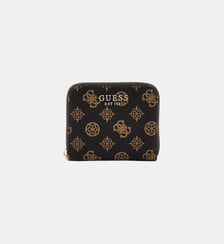 Mini portefeuille Laurel logo 4G pivoine Guess