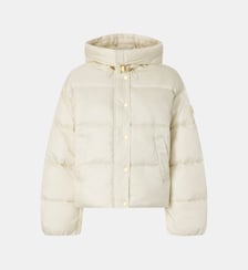 Doudoune à capuche en tissu technique Pinko