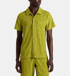 Chemise bowling en éponge Turtles Net Jacquard Vilebrequin
