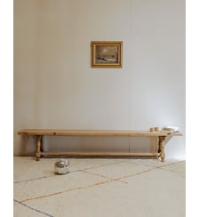 Grand banc en bois Antoine N°390- Produit chiné Debongout