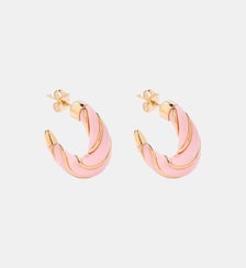 Boucles d'oreilles Diana baby pink Aurélie Bidermann