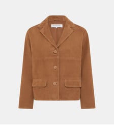 Veste courte en cuir velours - TIRYA Gerard Darel