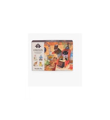 4 mini puzzles des repas (4x12 pièces) Les Minouchkas Moulin Roty