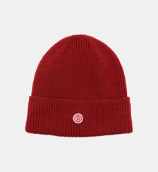 Bonnet côtelé en maille rouge SERGE BLANCO Serge Blanco