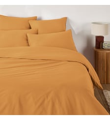 Housse de couette unie en coton lavé La Redoute Interieurs