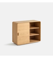 Buffet en plaqué chêne, 2 portes La Redoute Interieurs