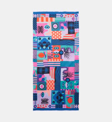 Foulard à motifs colorés en modal et laine SCRITCH Wild
