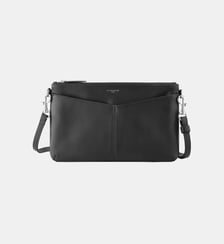 Pochette zippée Charlotte en cuir lisse Le Tanneur
