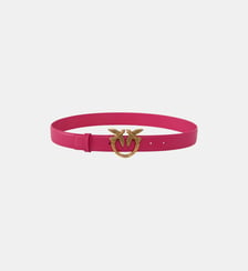 Ceinture love birds en cuir 3cm Pinko