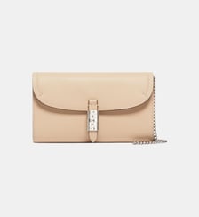 Portefeuille en cuir avec logo pinko et bandoulière Pinko
