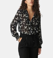 Chemise voile imprimé fleurs sauvages Ikks