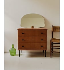 Commode en bois et métal noir Olga N°674- Produit chiné Debongout