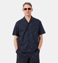 Chemise relaxed fit twill imprimé Lacoste