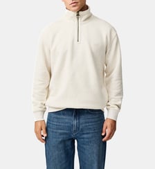 Sweat-shirt zippé col montant en molleton piqué Newfield Rodd & Gunn