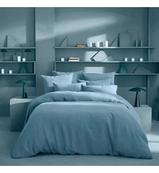 Housse de couette pur lin lavé 165 g/m² uni beige marron Le lin lave taupe Garnier Thiebaut