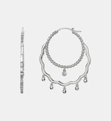 Créoles Épisode Indélébile | Médina en Argent avec diamant blanc La Garçonne Diamant