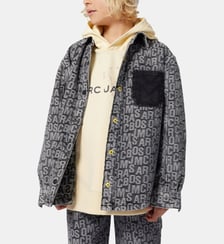 Pantalon en denim jacquard Marc Jacobs Kids