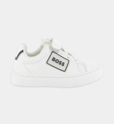 Baskets en cuir de vachette BOSS Kidswear