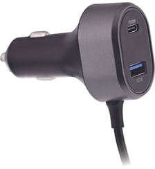 Chargeur allume-cigare 98W 2xUSB A et 3xUSB-C noir TNB