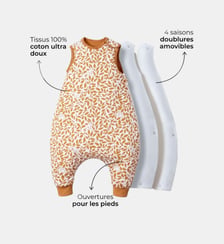 Gigoteuse à pieds avec chaussettes Les petites billes