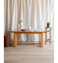 Table basse robuste en chêne Léonie N°993- Produit chiné Debongout