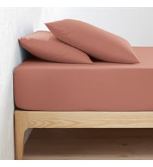 Drap-housse uni en percale de coton bio Scenario La Redoute Interieurs