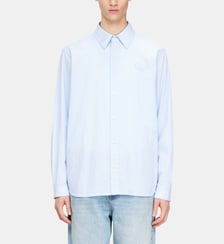 Chemise rayée en coton froissé Diesel