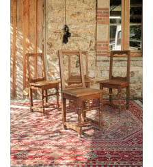 Lot de 4 chaises lorraines Claude N°1636- Produit chiné Debongout