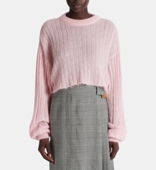 Pull court en mohair Balmain