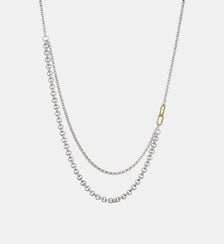 Collier Argent & Or Maxima Deux Rangs Arthus Bertrand