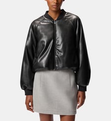 Bomber court effet cuir Pinko