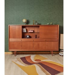 Grande vitrine en teck Victoria N°131- Produit chiné Debongout
