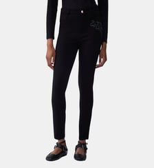 Pantalon skinny avec broderie bijou Liu Jo