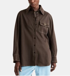 Chemisier mark bis en gabardine stretch Momonì