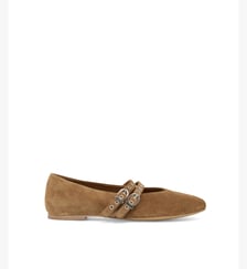 Ballerines cuir velours Zahia Mellow Yellow