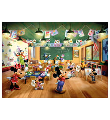 Poster Disney x Thomas Kinkade - Disney - Mickey and Minnie Mouse's Schoolhouse Poster & Frame