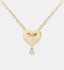 Collier chaîne Toujours avec Toi | Médaille Coeur en Plaqué Or avec diamant blanc La Garçonne Diamant