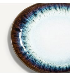 Lot de 4 assiettes plates en grès Mytili AM.PM