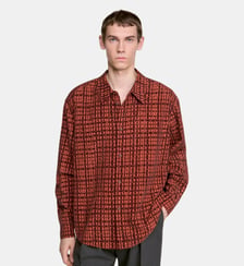 Chemise à flocage velours Sandro