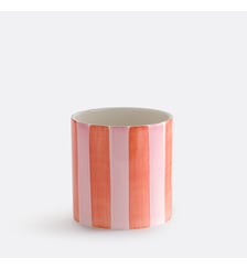 Cache-pot en céramique, à rayures, diamètre 14 cm La Redoute Interieurs