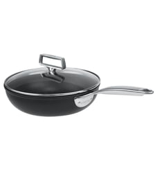 Sauteuse antiadhésive en aluminium poignée inox + couvercle Cristel