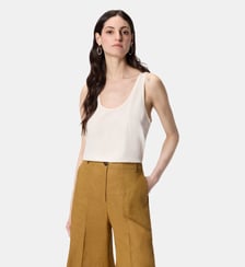 Débardeur en soie sand wash Pinko