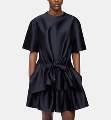 Top structuré en satin avec détail nœud Rabanne
